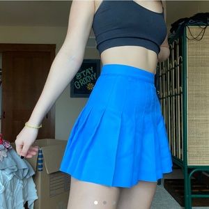 blue skater skirt tennis skirt